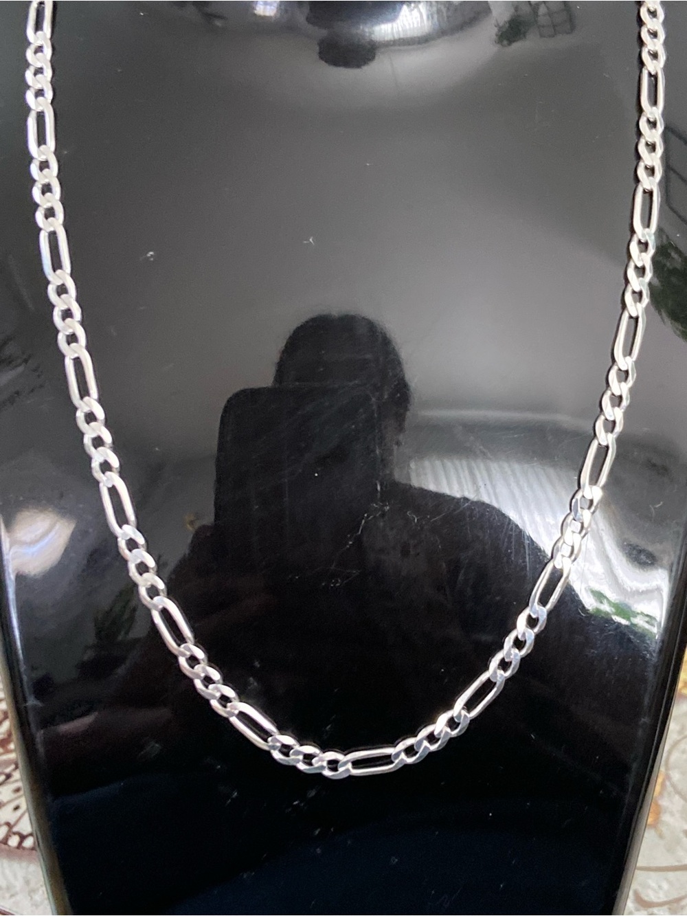 Polished Cartier style Chain Necklace - Silver 925